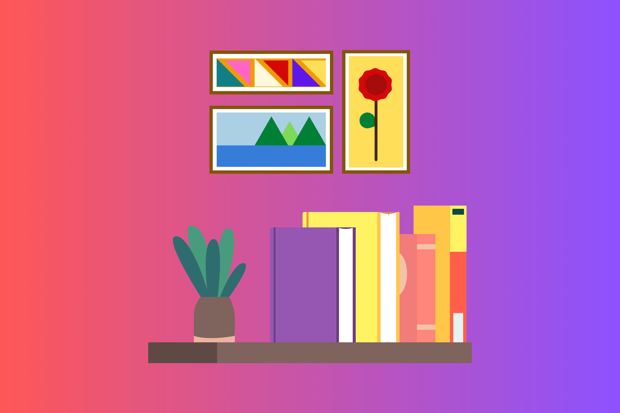 livros-quadros-estante